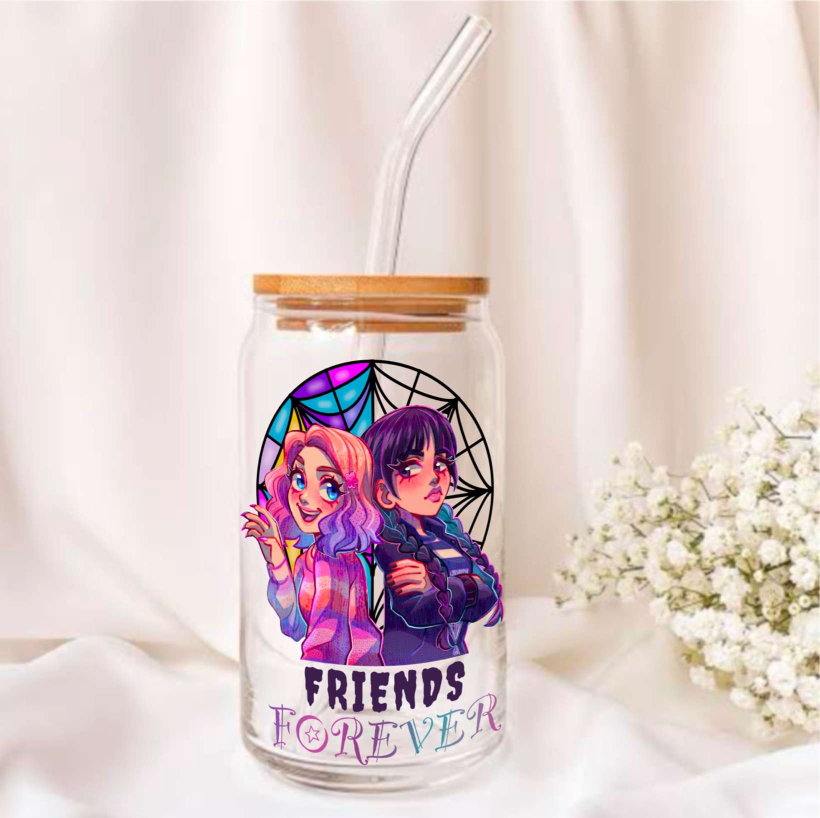 Wednesday Adams Glass Tumbler - 550ml