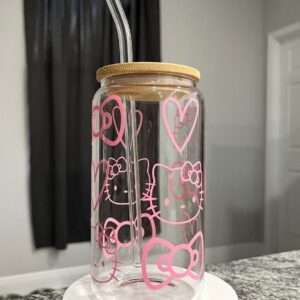 Hello Kitty glass Tumbler - 550ml