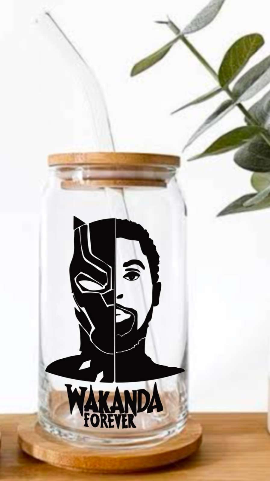 Wakanda Forever Glass Tumbler - 550ml