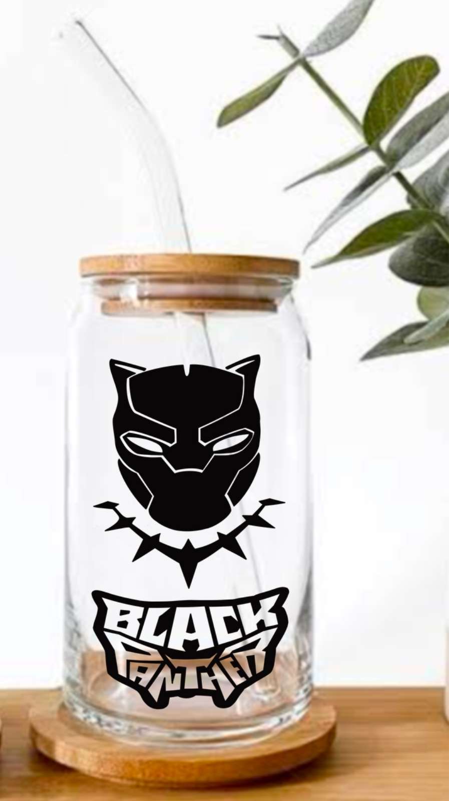 Wakanda Forever Glass Tumbler - 550ml - Image 2
