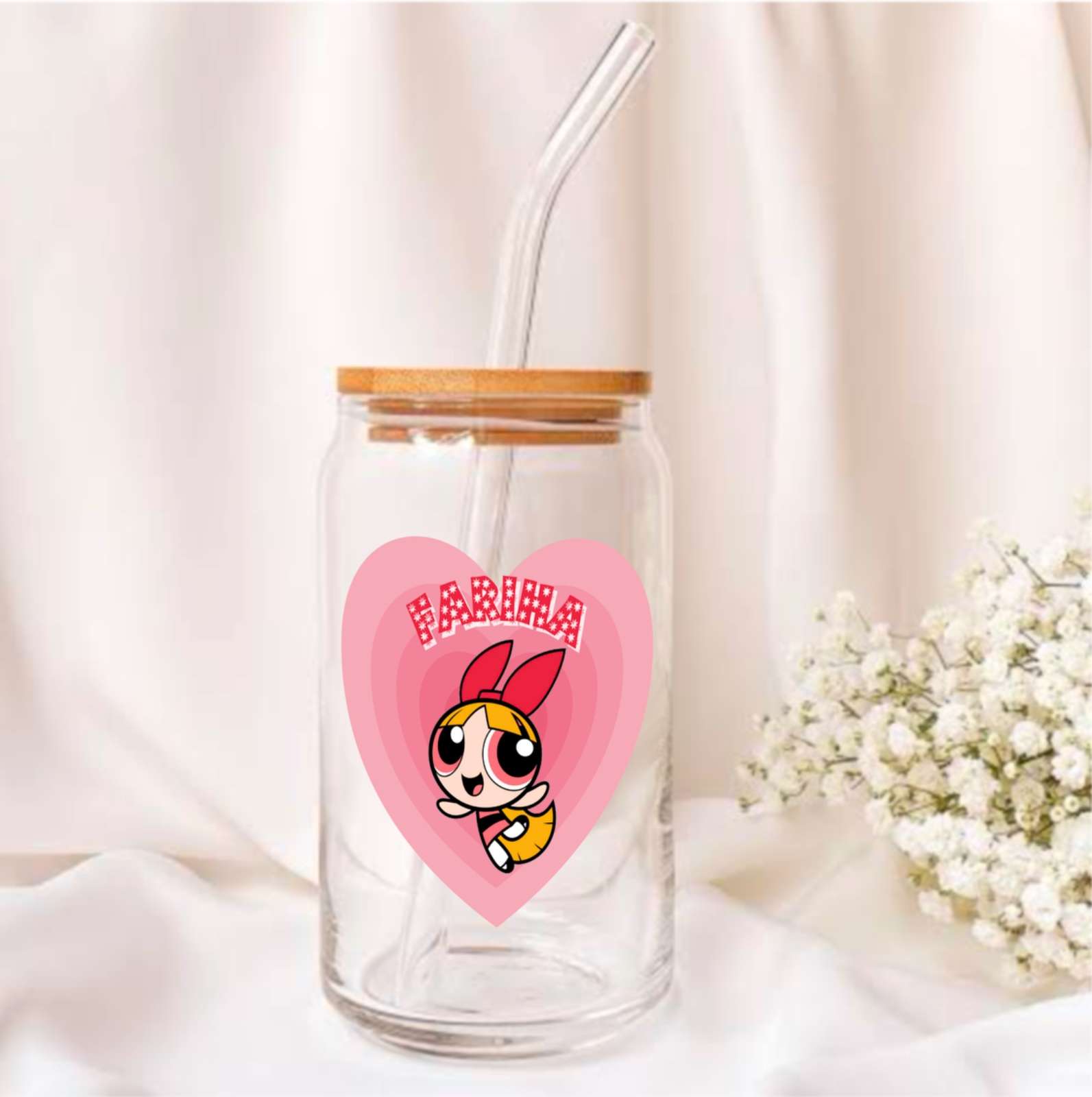 Powerpuff Girls Glass Tumbler - 550ml - Image 5
