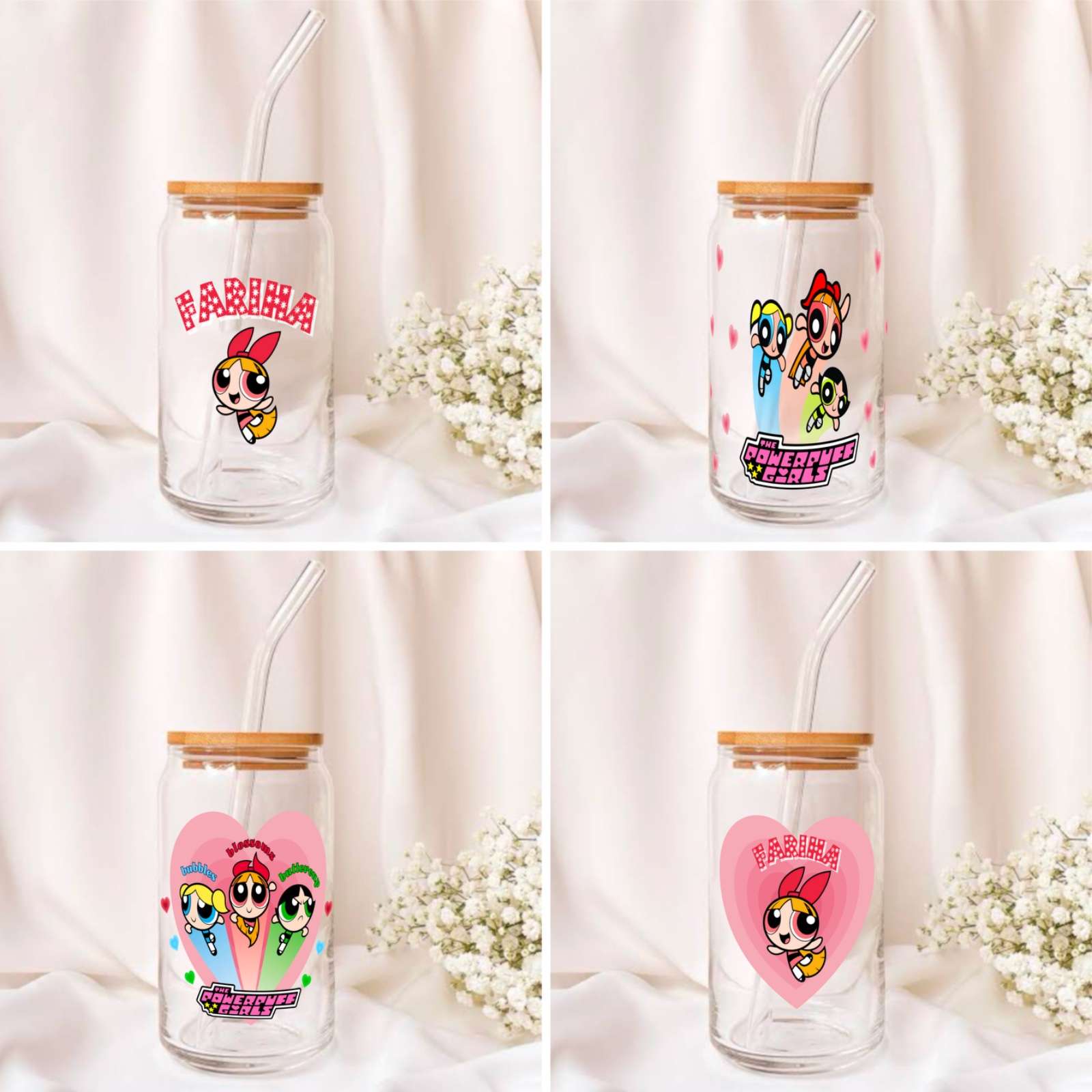Powerpuff Girls Glass Tumbler - 550ml