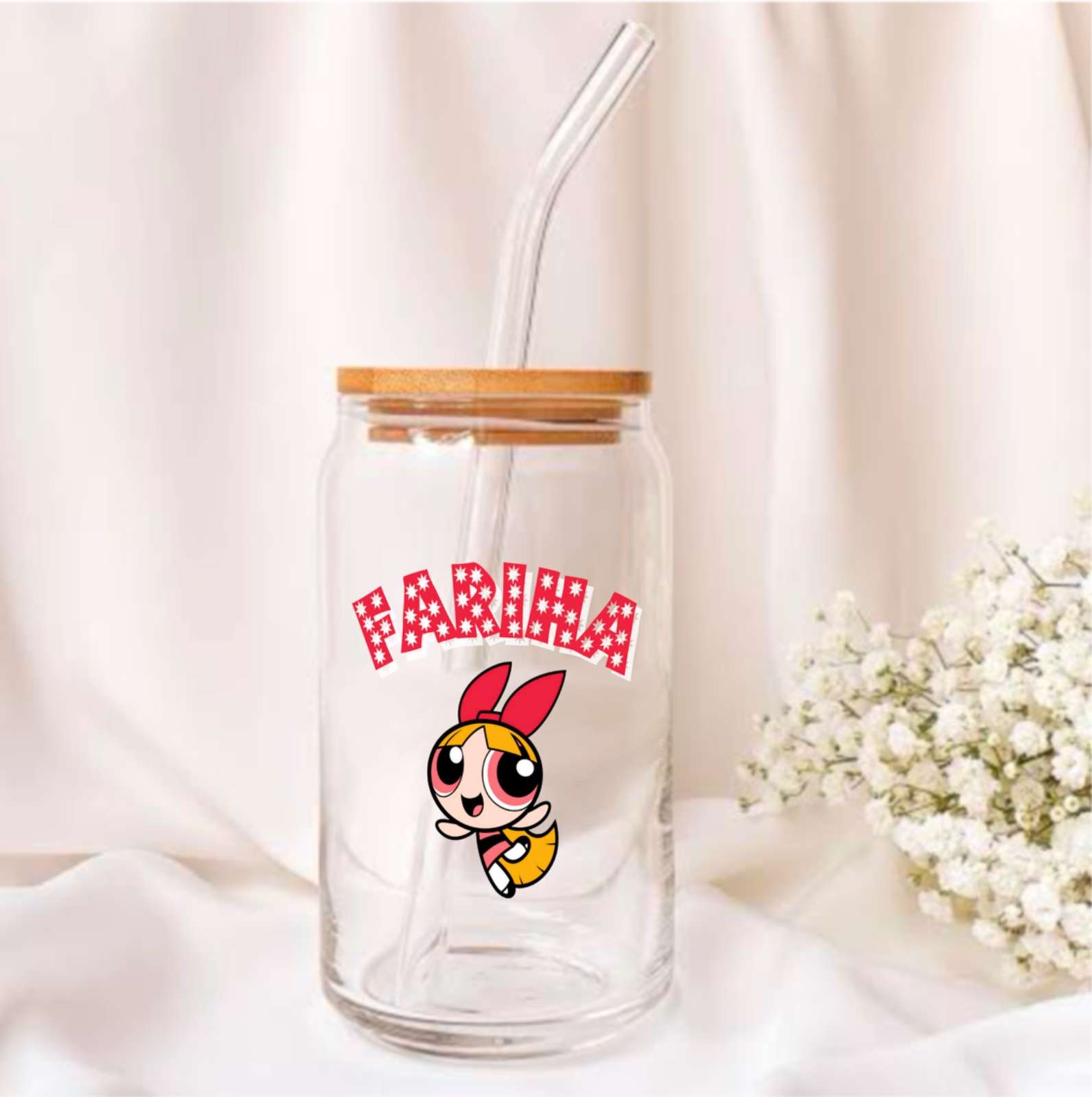 Powerpuff Girls Glass Tumbler - 550ml - Image 2