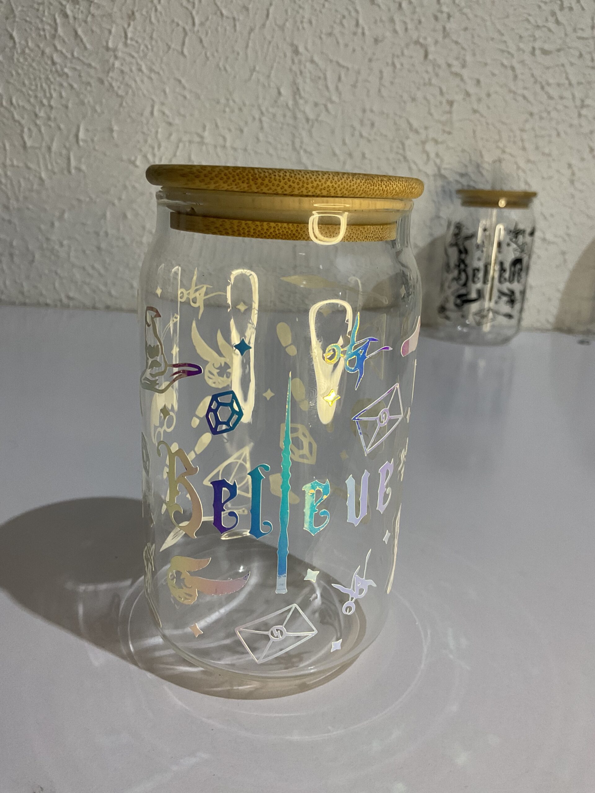 Glow-in-the-Dark Glass Tumbler - 550ml - Image 2