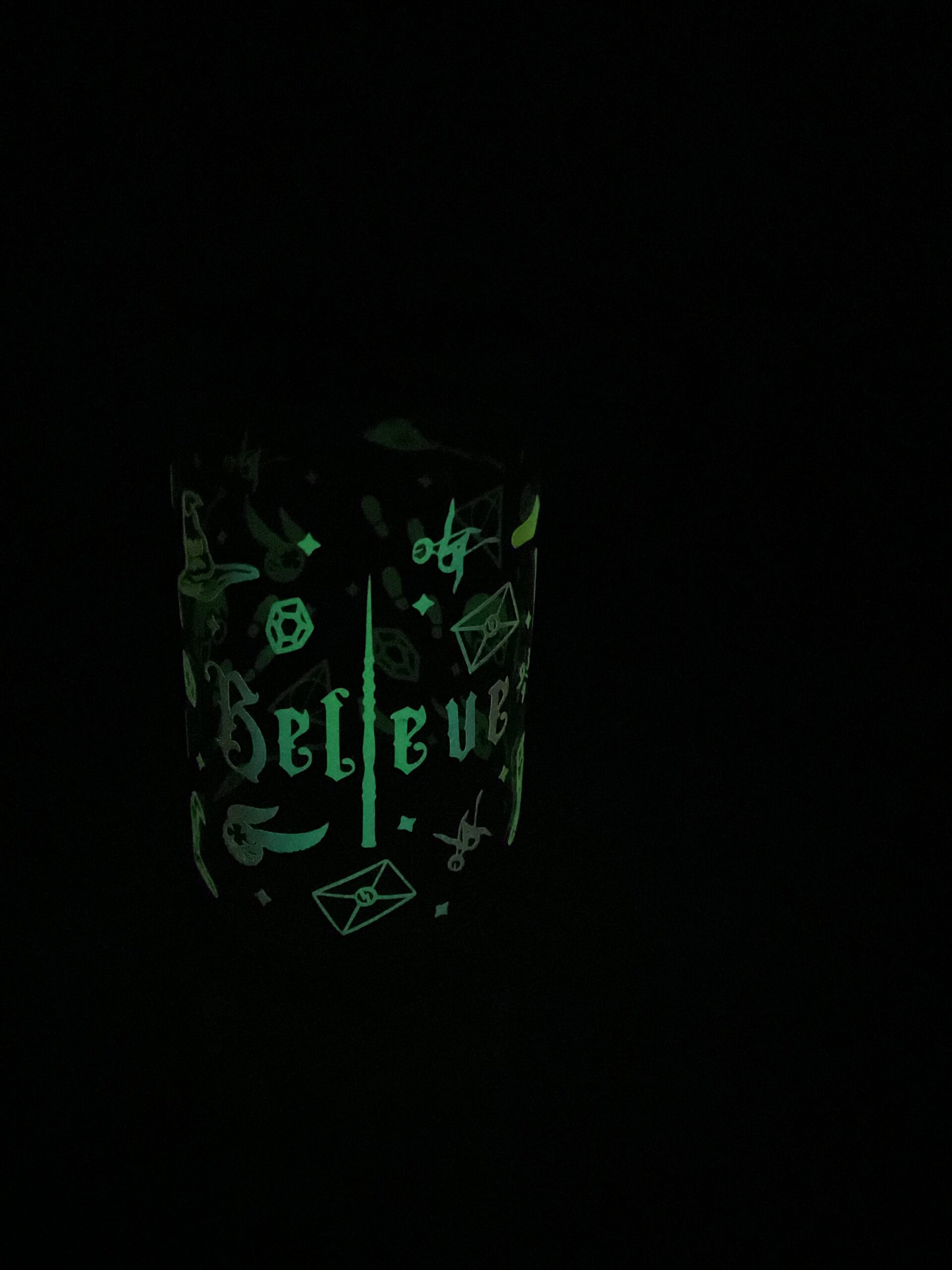 Glow-in-the-Dark Glass Tumbler - 550ml - Image 3