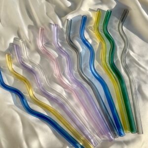 Wavy Glass Straw