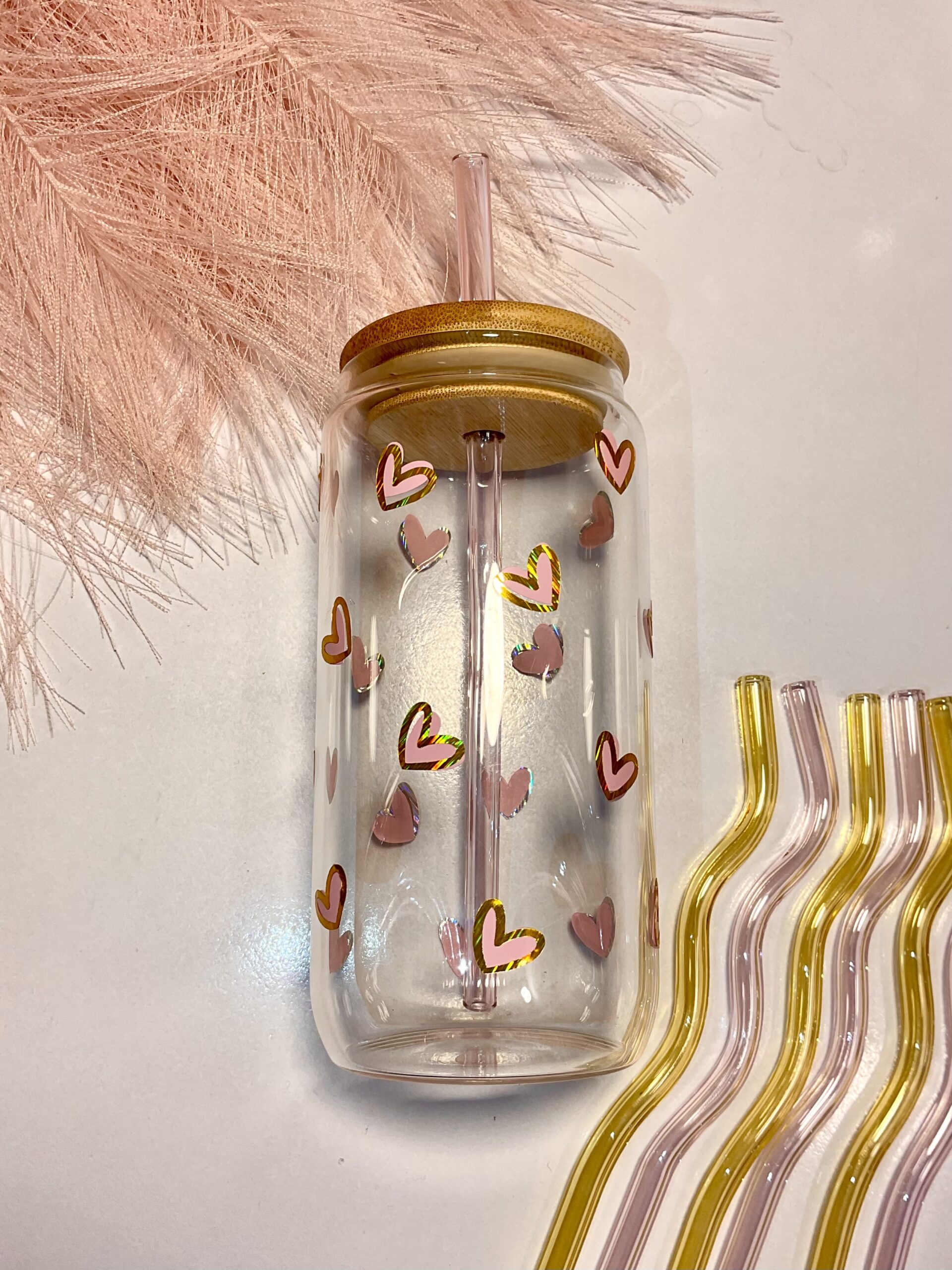 Holographic Heart Tumbler - 550ml