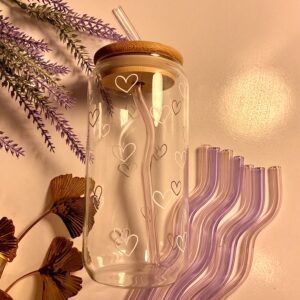 Minimalist Heart Glass Tumbler-550ml