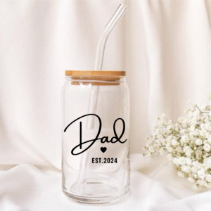 Minimal Dad Glass Tumbler-550ml