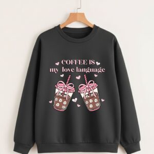 Coffee & Coquette Oversized Sweatshirt