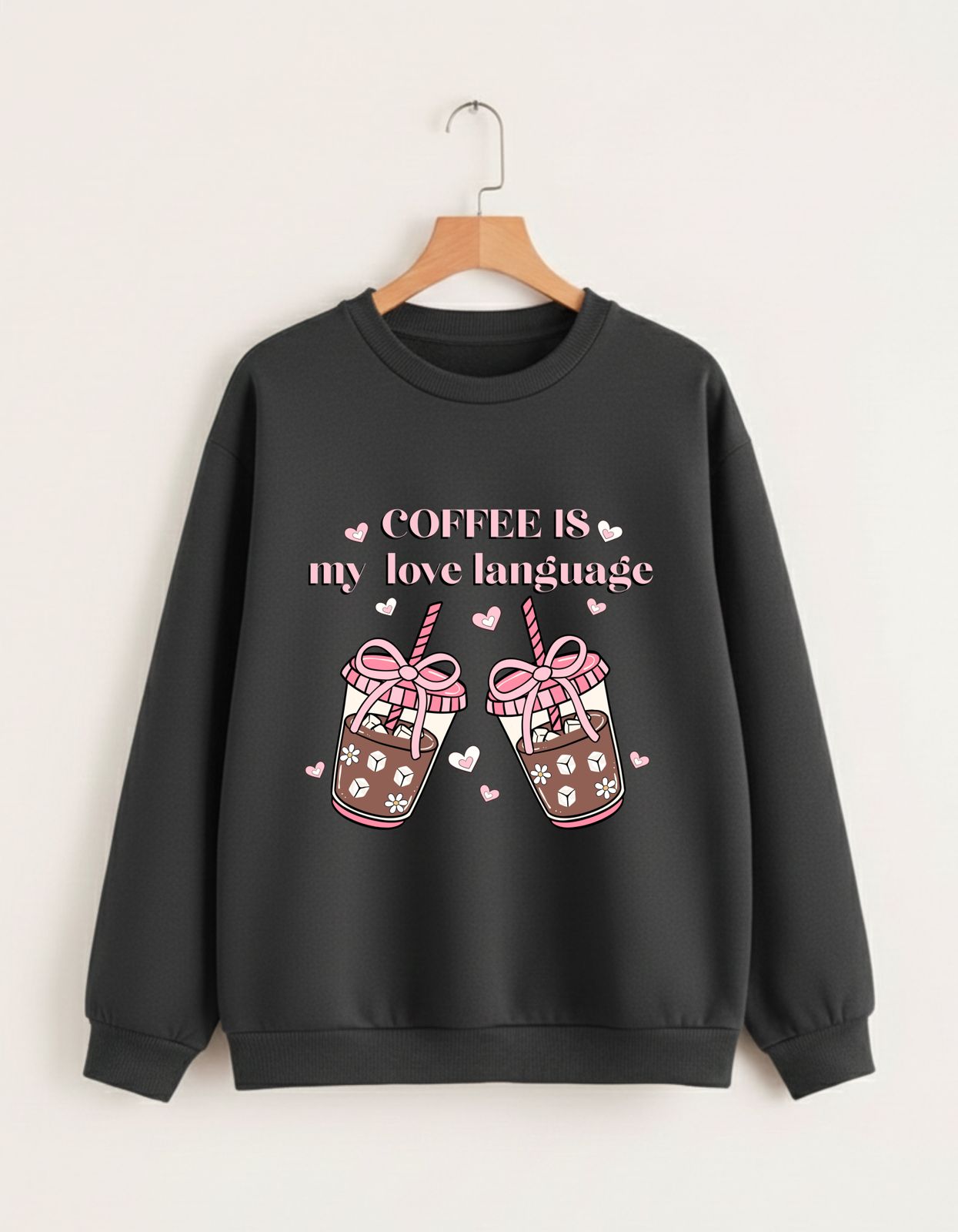 Coffee & Coquette Oversized Sweatshirt