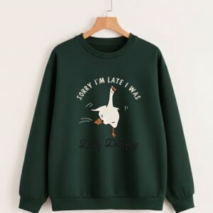 Dilly Dallying Goose Oversized Sweatshirt