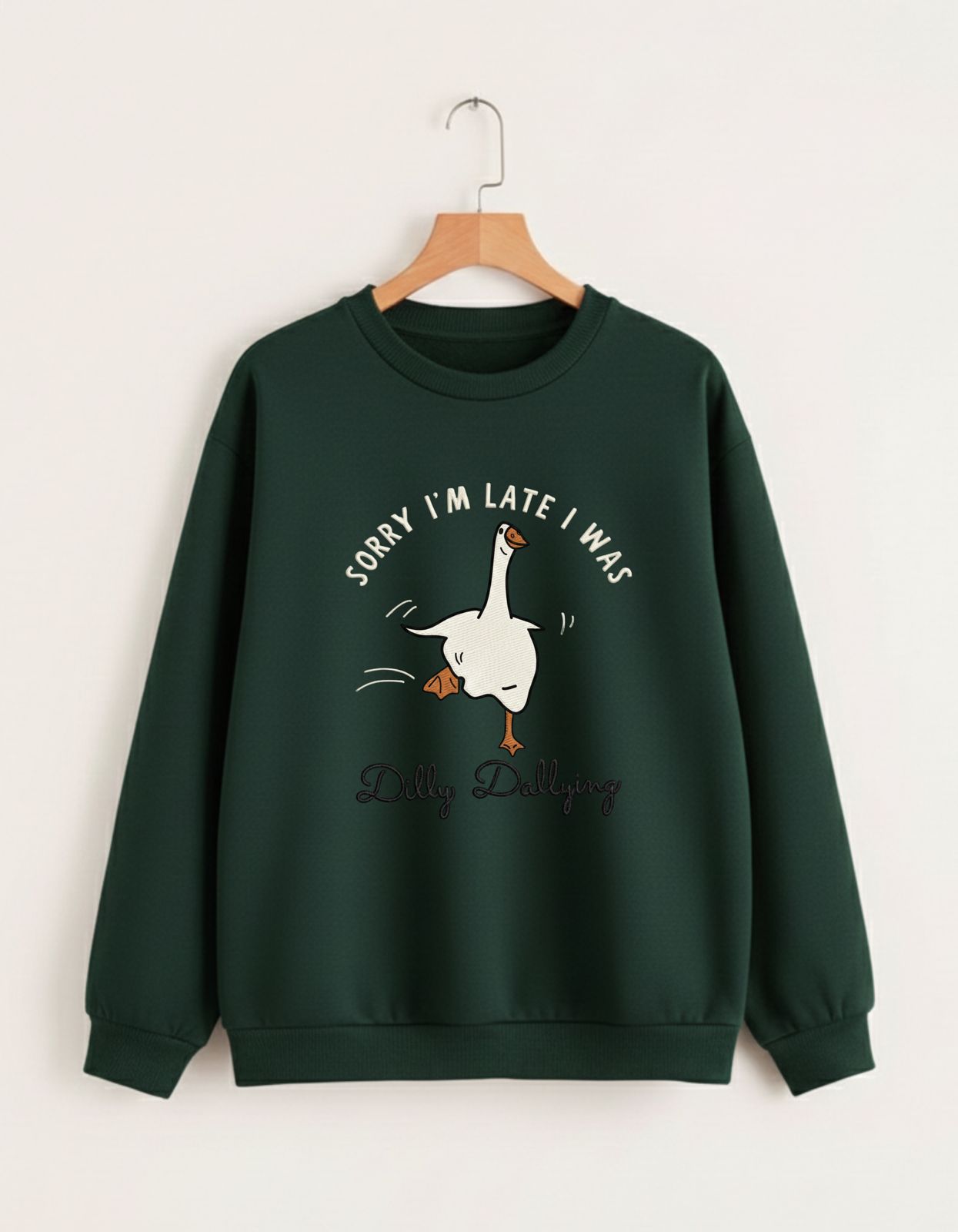 Dilly Dallying Goose Oversized Sweatshirt