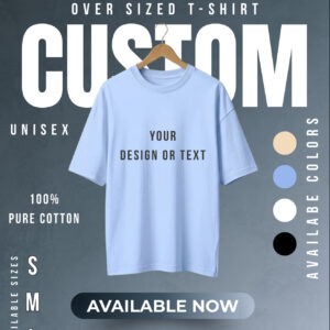 Custom Oversized Unisex Cotton T-Shirt