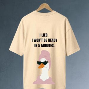 Sassy Goose Quote Oversized T-Shirt